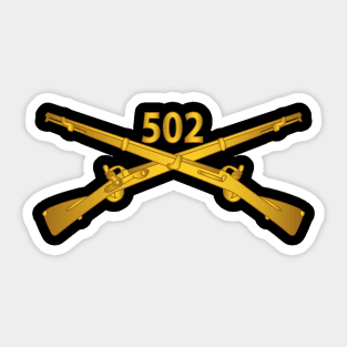 502nd Infantry Regt - Infantry Br wo Txt Sticker